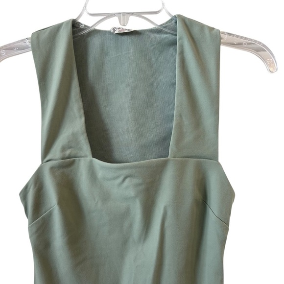 Intimately Free People She's So Sleek Thong Sage Green Bodysuit XS - Picture 2 of 9